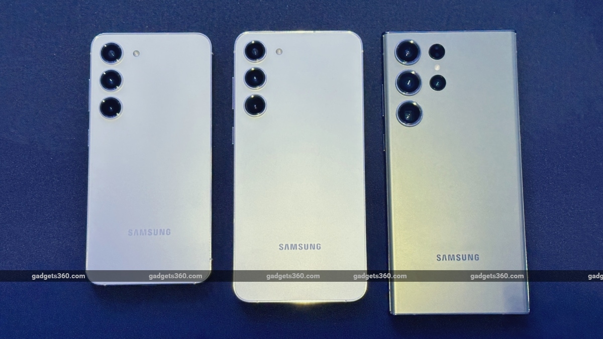 Samsung Galaxy S23 back comparison ndtv SamsungGalaxyS23  SamsungGalaxyS23Plus  Samsung